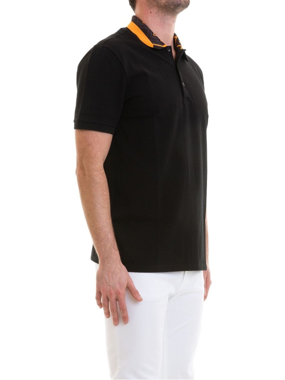 VERSACE COLLECTION Printed‎ Collar Cotton Polo Shirt Mens Size XXL